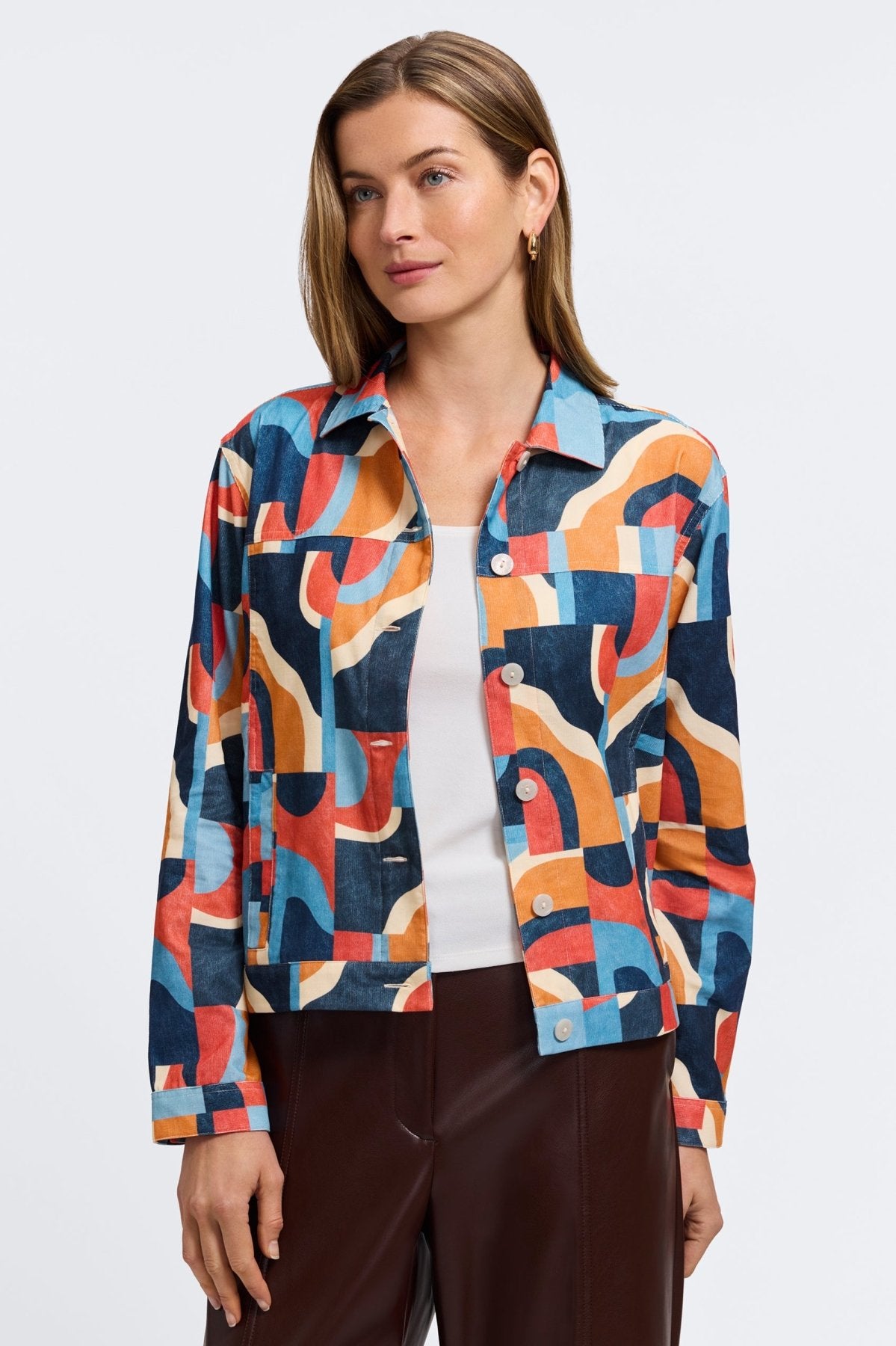 Thelma Corduroy Long Sleeve Jean Jacket