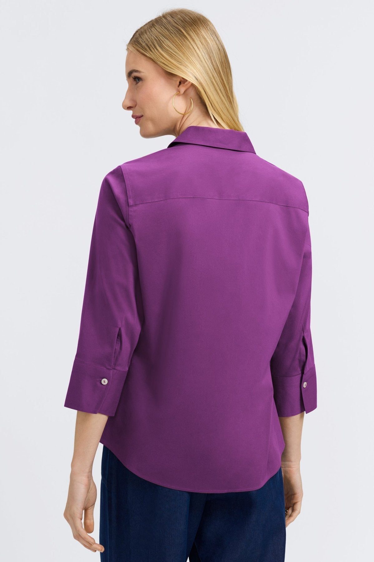 Mary No Iron Stretch 3/4 Sleeve Shirt