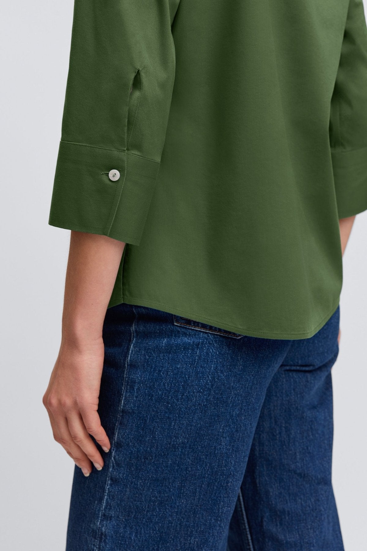 Mary No Iron Stretch 3/4 Sleeve Shirt