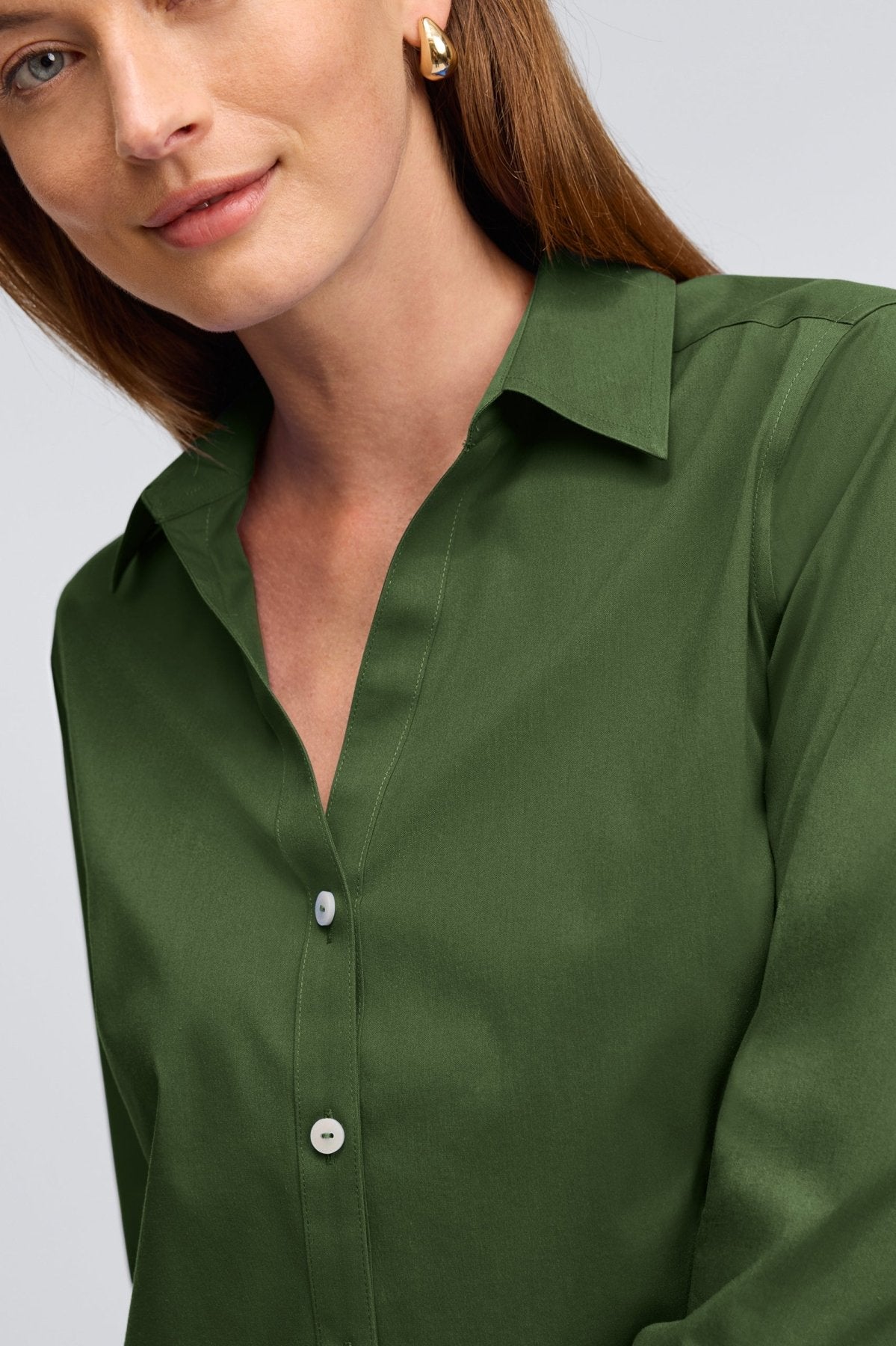 Mary No Iron Stretch 3/4 Sleeve Shirt