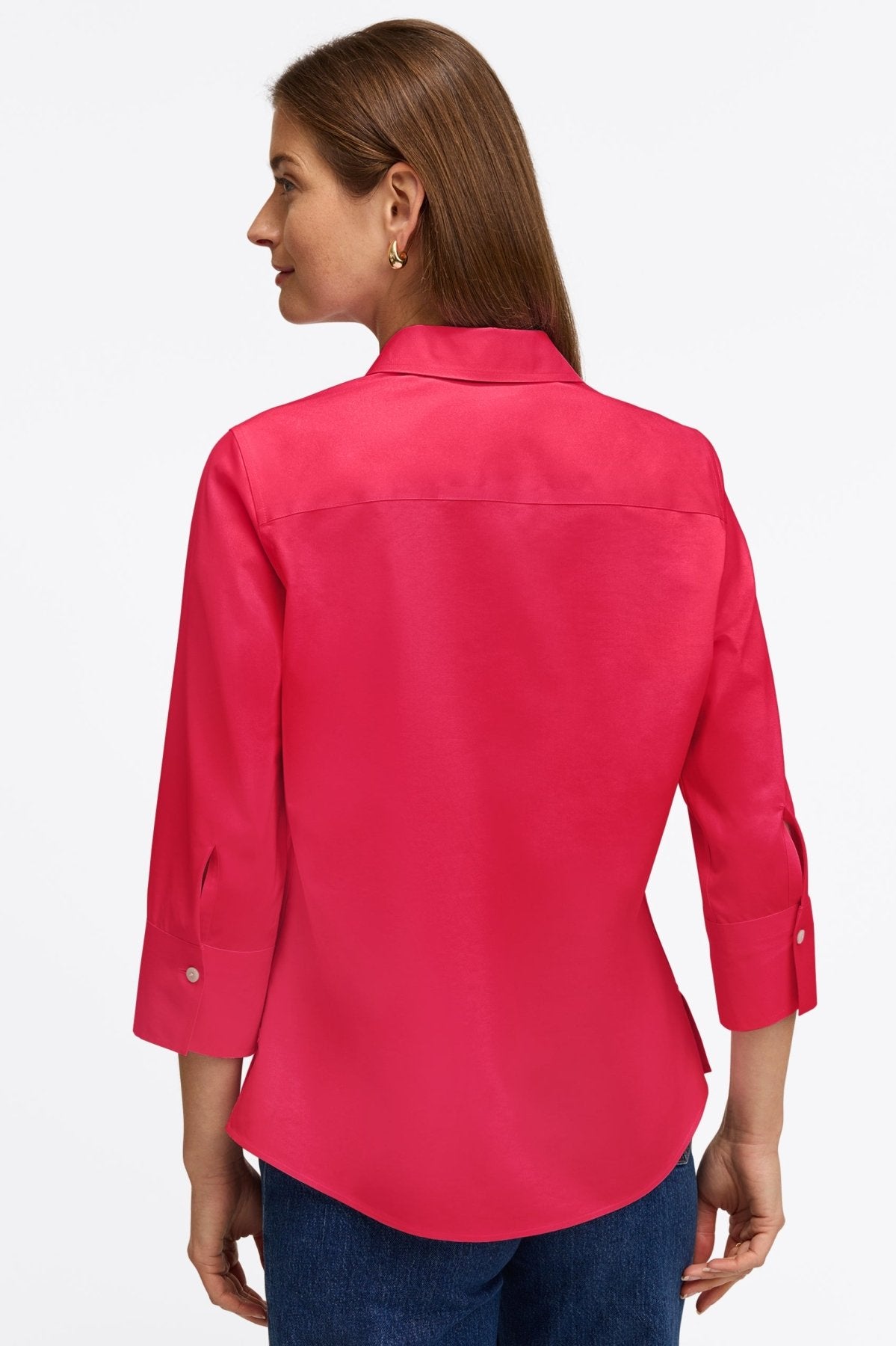 Mary No Iron Stretch 3/4 Sleeve Shirt