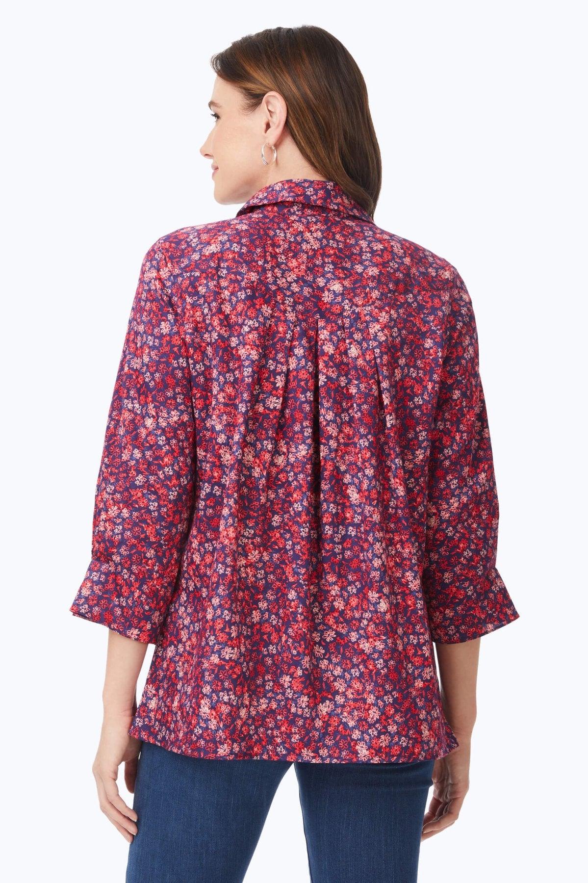 Piper Beach Blossoms 3/4 Sleeve Shirt
