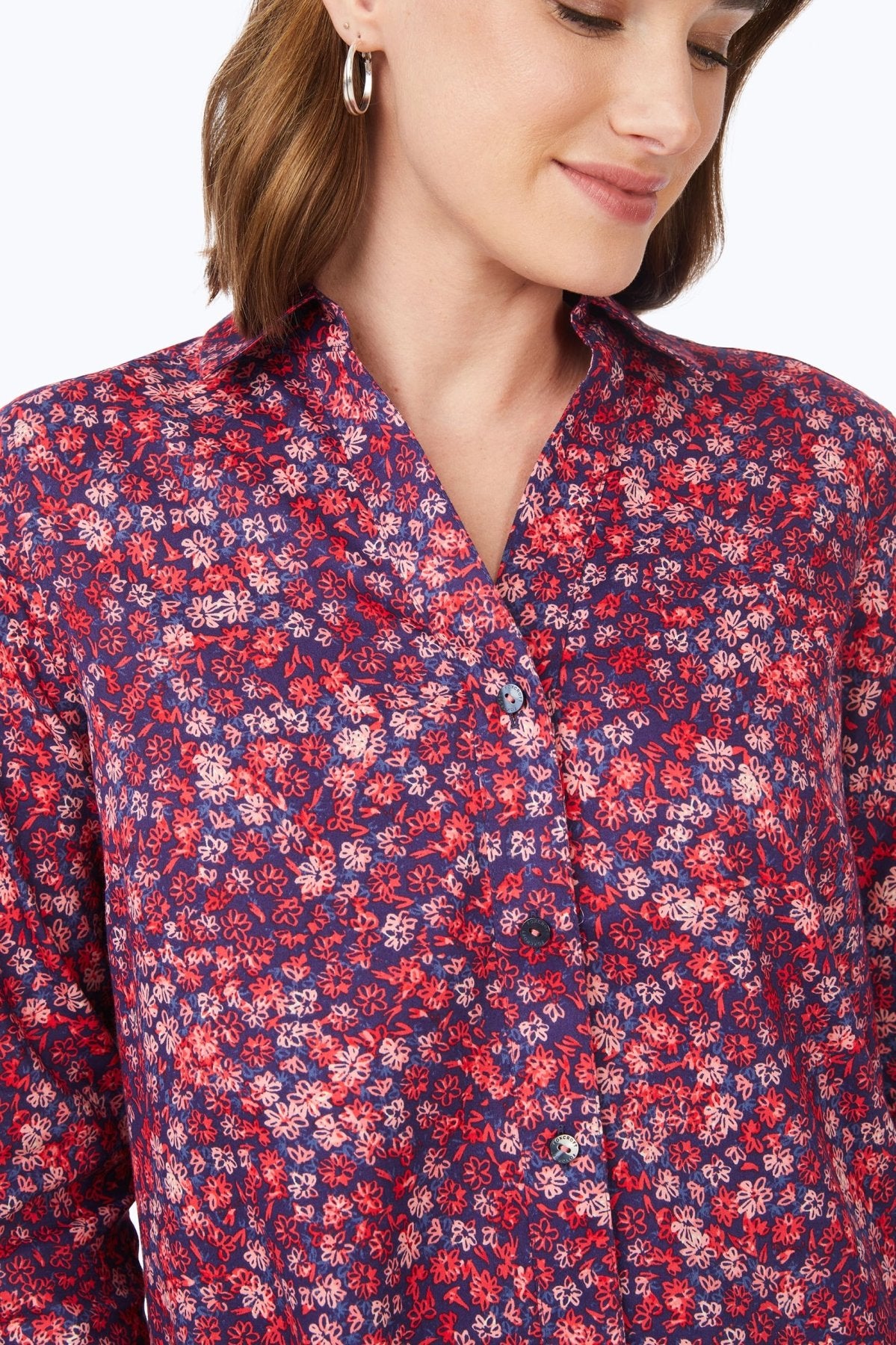 Piper Beach Blossoms 3/4 Sleeve Shirt