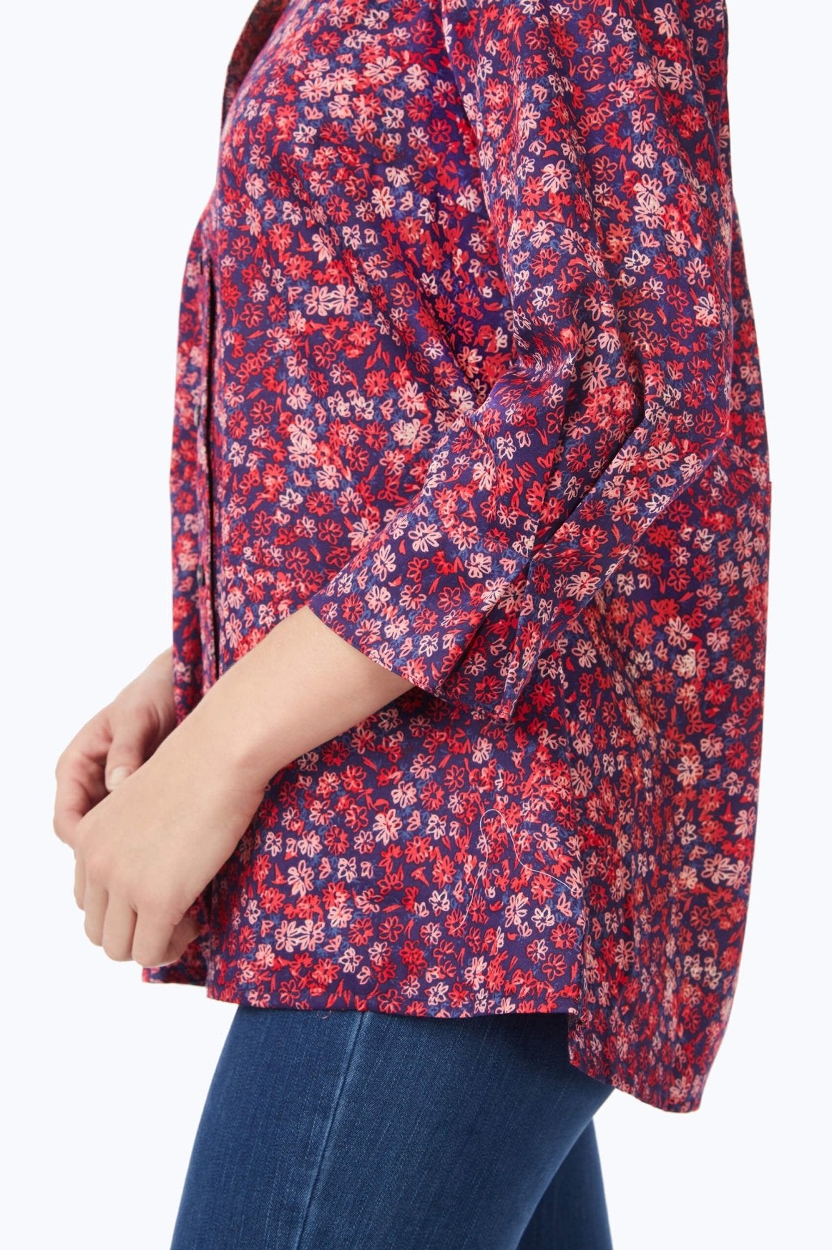 Piper Beach Blossoms 3/4 Sleeve Shirt