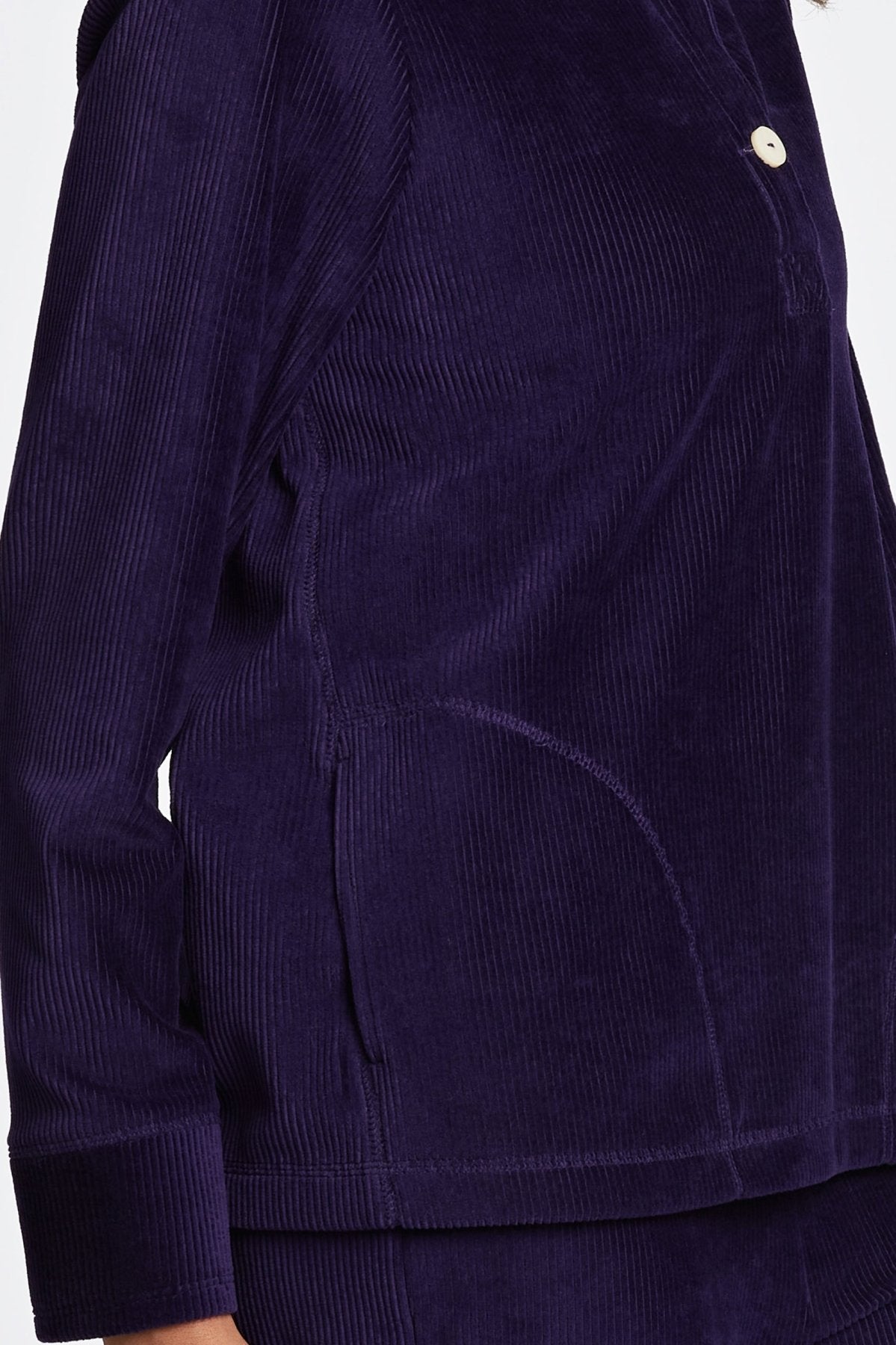 Sammy Plush Cord Long Sleeve Popover Sweater