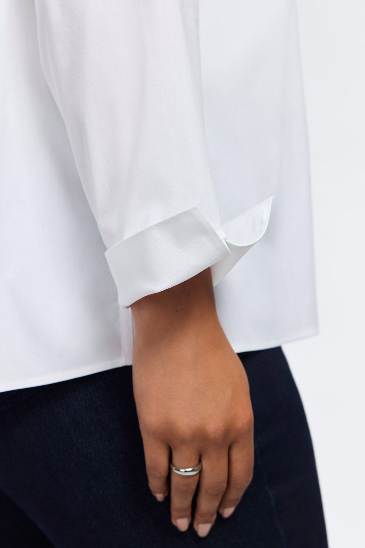 Agnes Plus No Iron Stretch Long Sleeve Popover Shirt