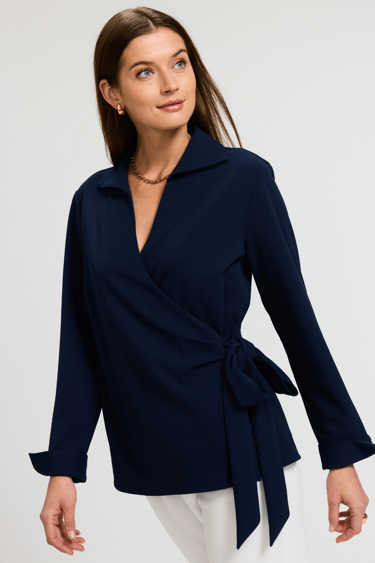 Bibiy ROSIE SHIRT KNIT NAVY ネイビー　襟付きニット Bibiy. ROSIE SHIRT KNIT NAVY - メルカリ