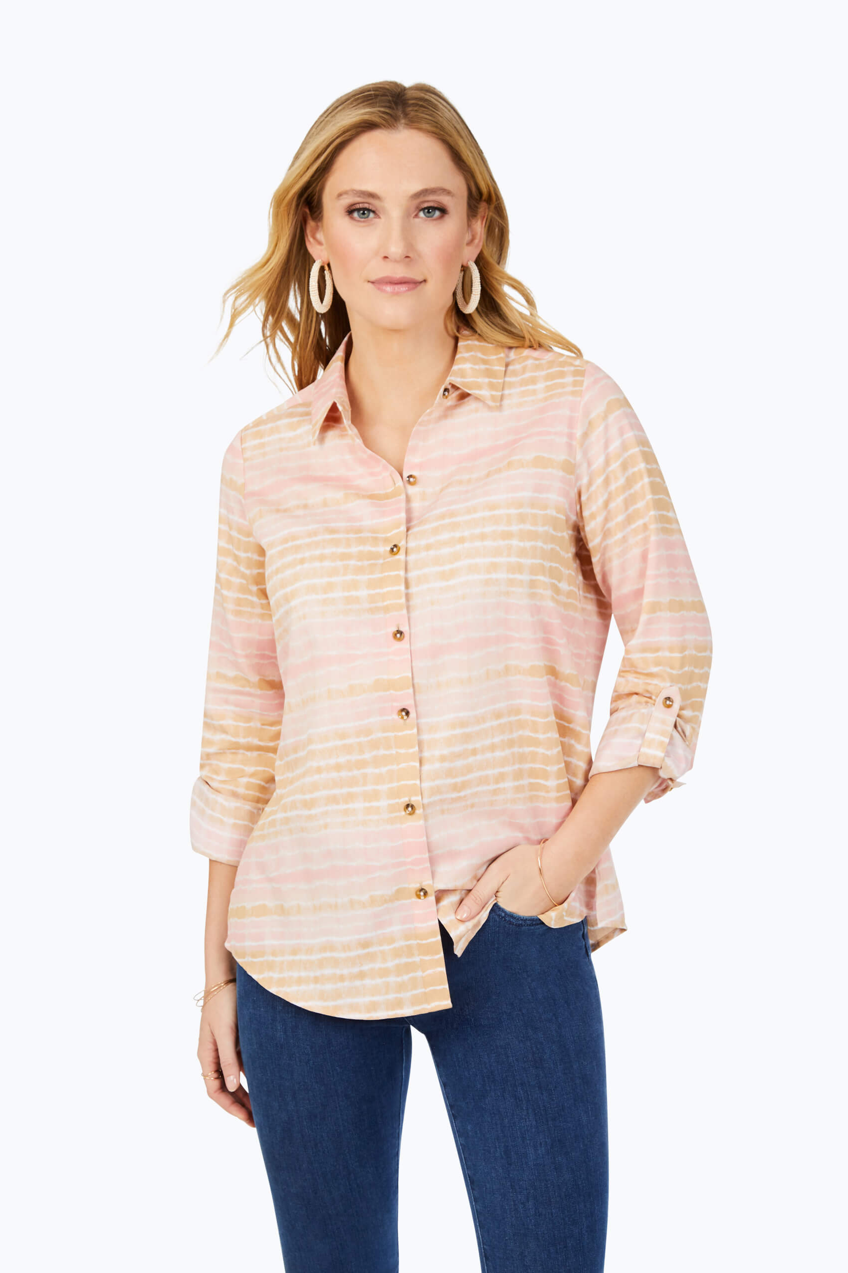 Zoey Non-Iron Northern Lights Shirt