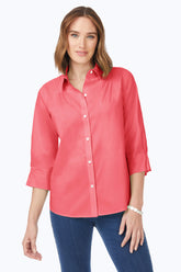 Paulie Stretch Non-Iron Shirt #color_coral sunset
