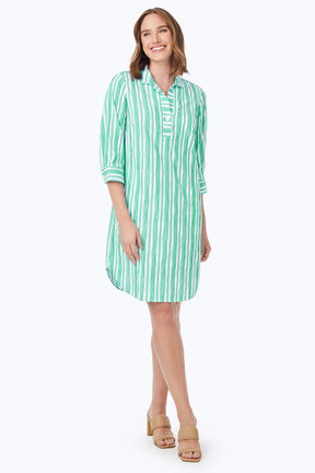 Sloane Beach Stripe Crinkle Dress
