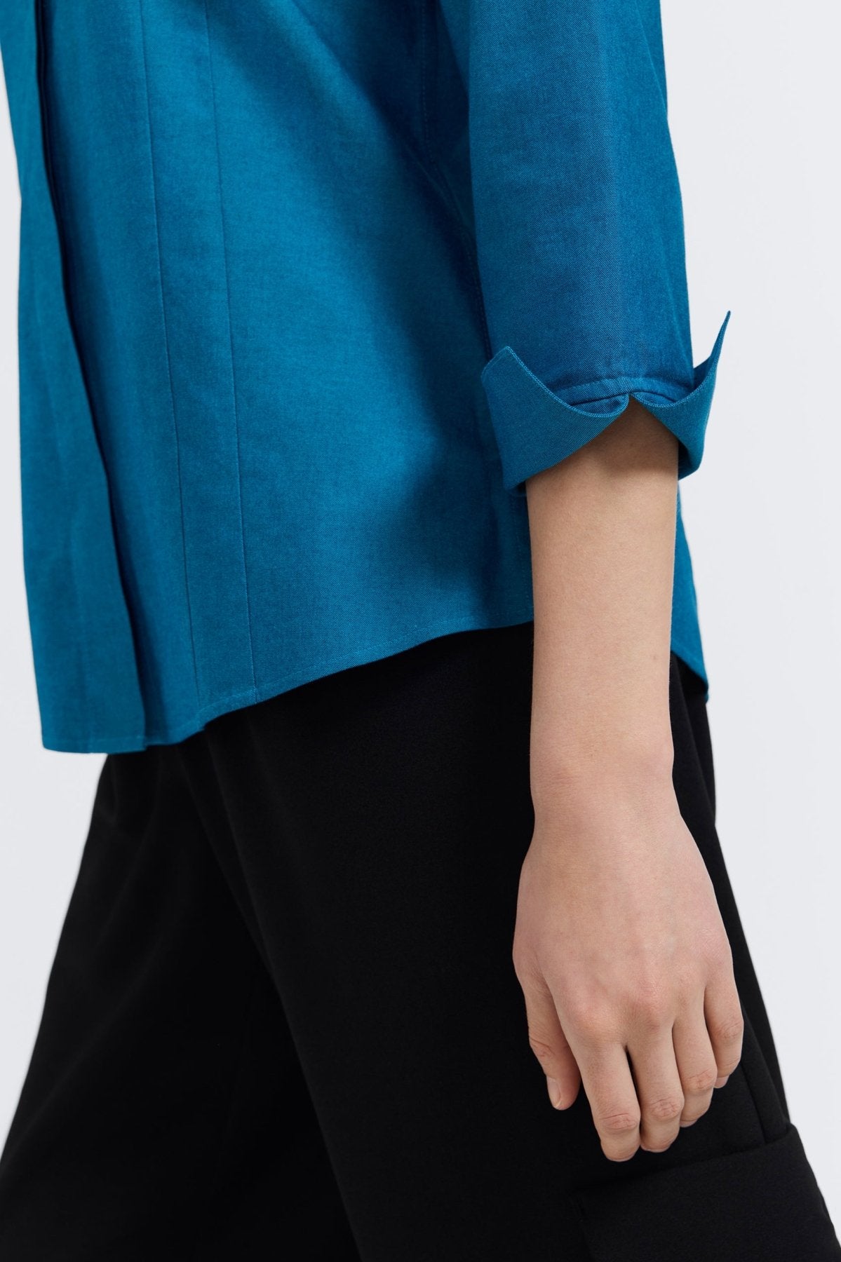 Taylor No Iron Pinpoint 3/4 Sleeve Shirt