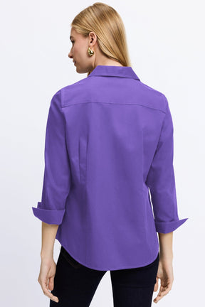 Taylor No Iron Pinpoint 3/4 Sleeve Shirt