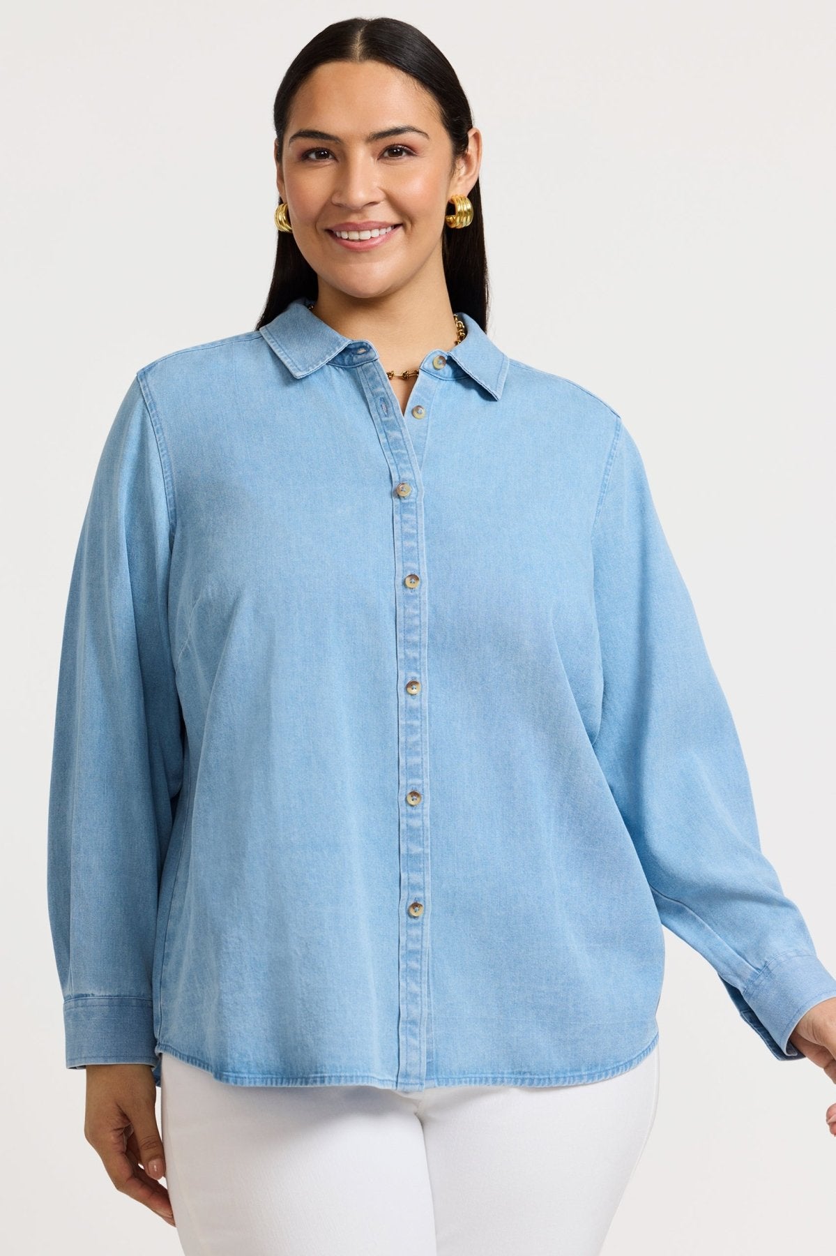 Hampton Plus Tencel® Denim Long Sleeve Shirt
