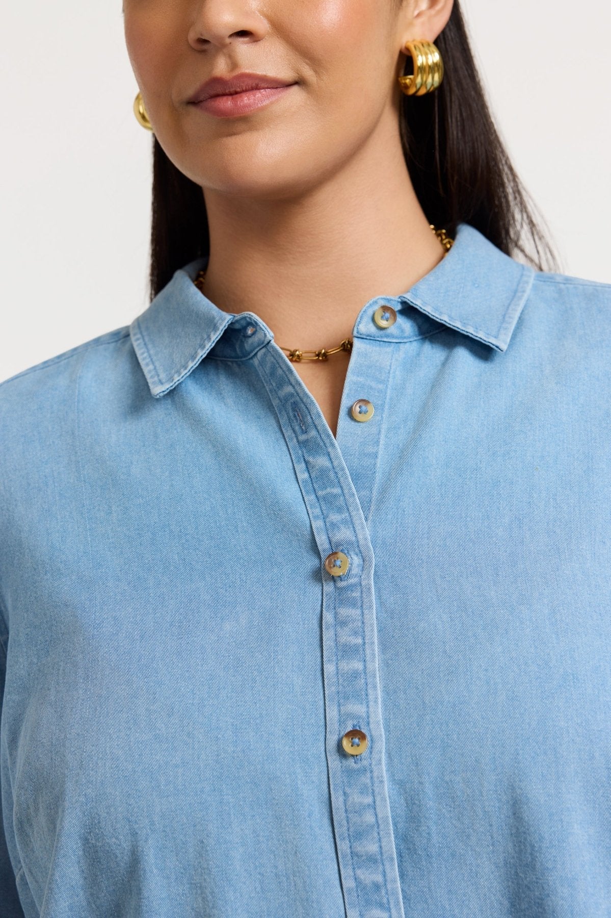 Hampton Plus Tencel® Denim Long Sleeve Shirt