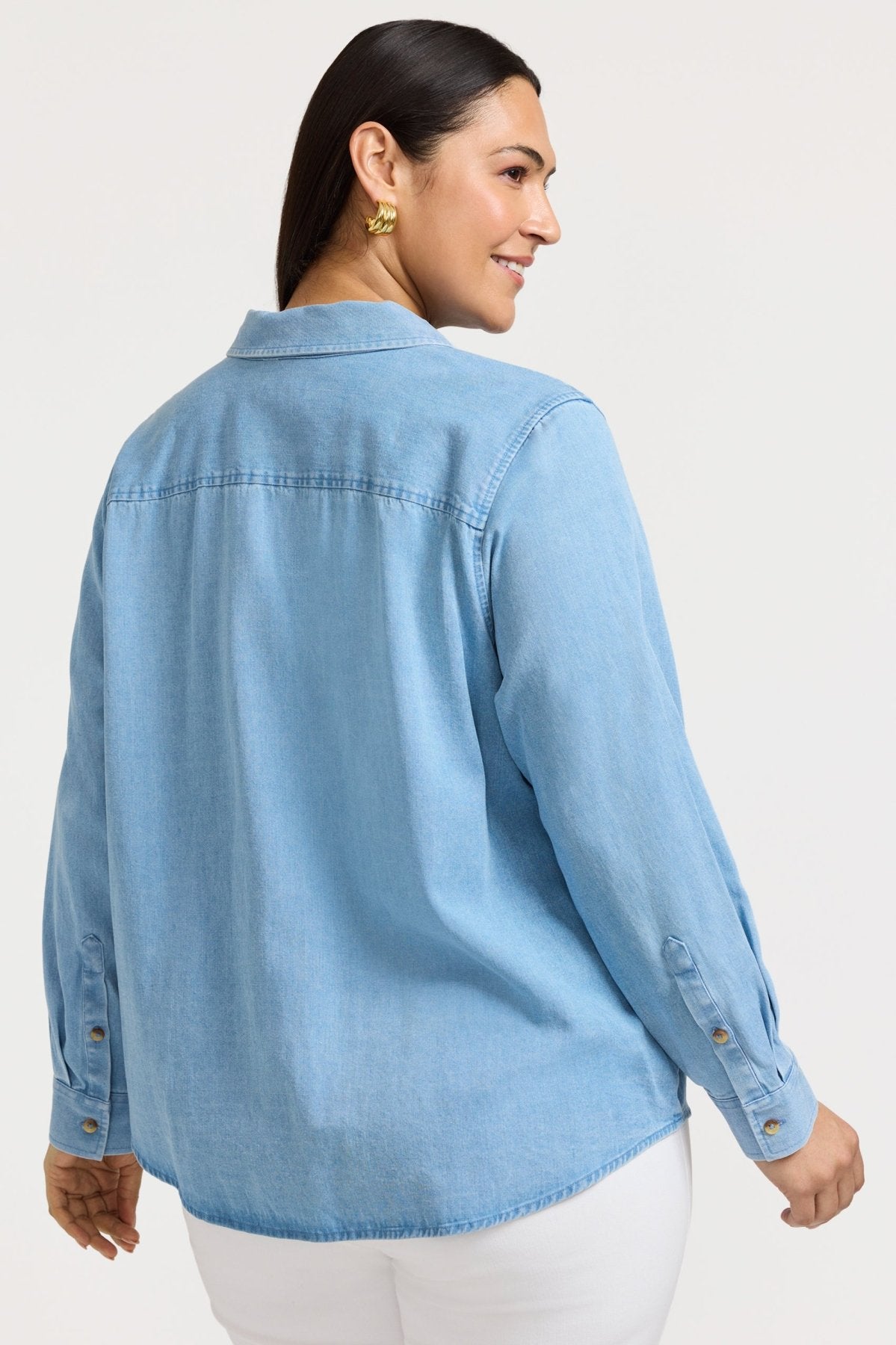 Hampton Plus Tencel® Denim Long Sleeve Shirt