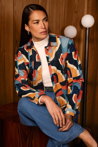 Thelma Corduroy Long Sleeve Jean Jacket