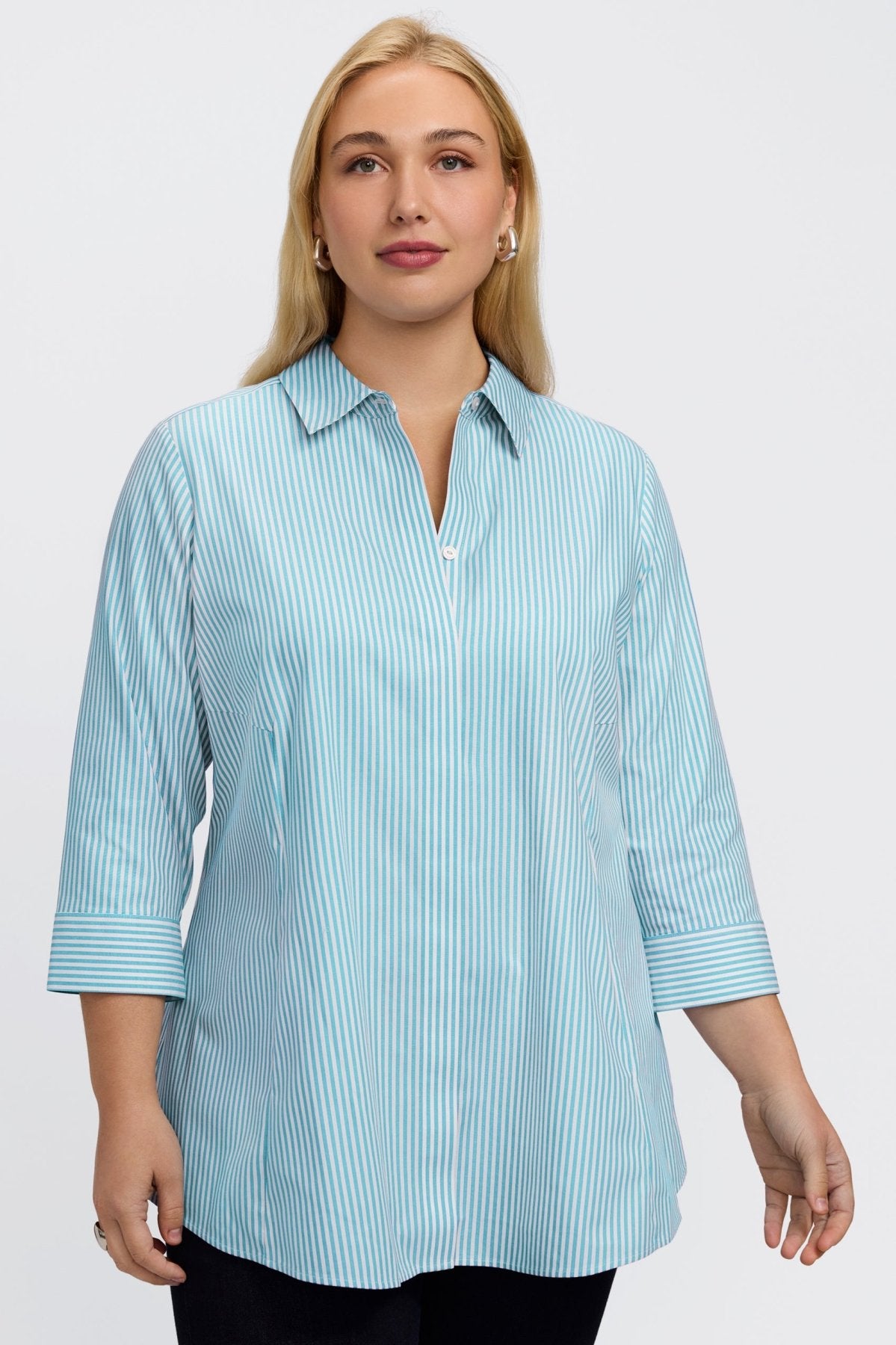 #color_capri pinpoint stripe