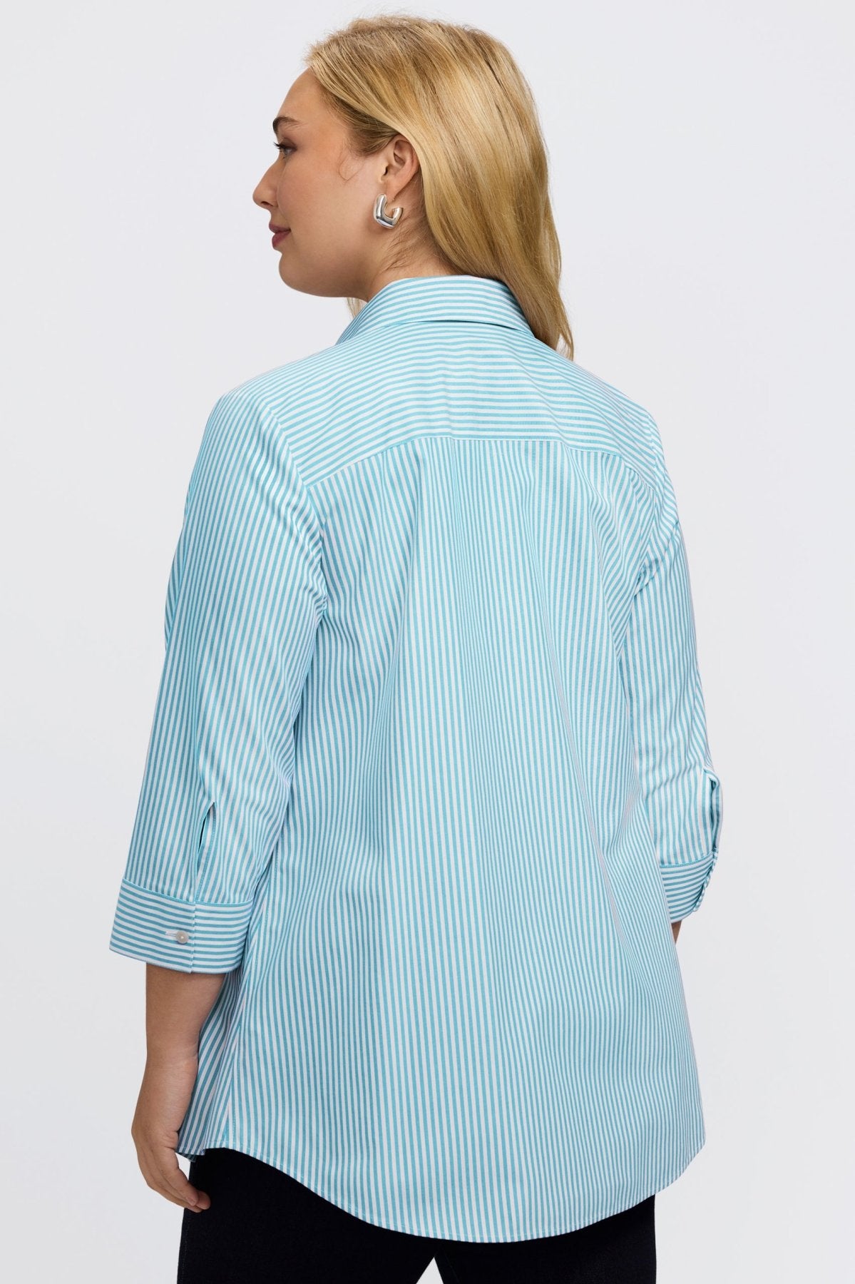 #color_capri pinpoint stripe