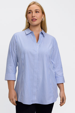 #color_powder blue pinpoint stripe