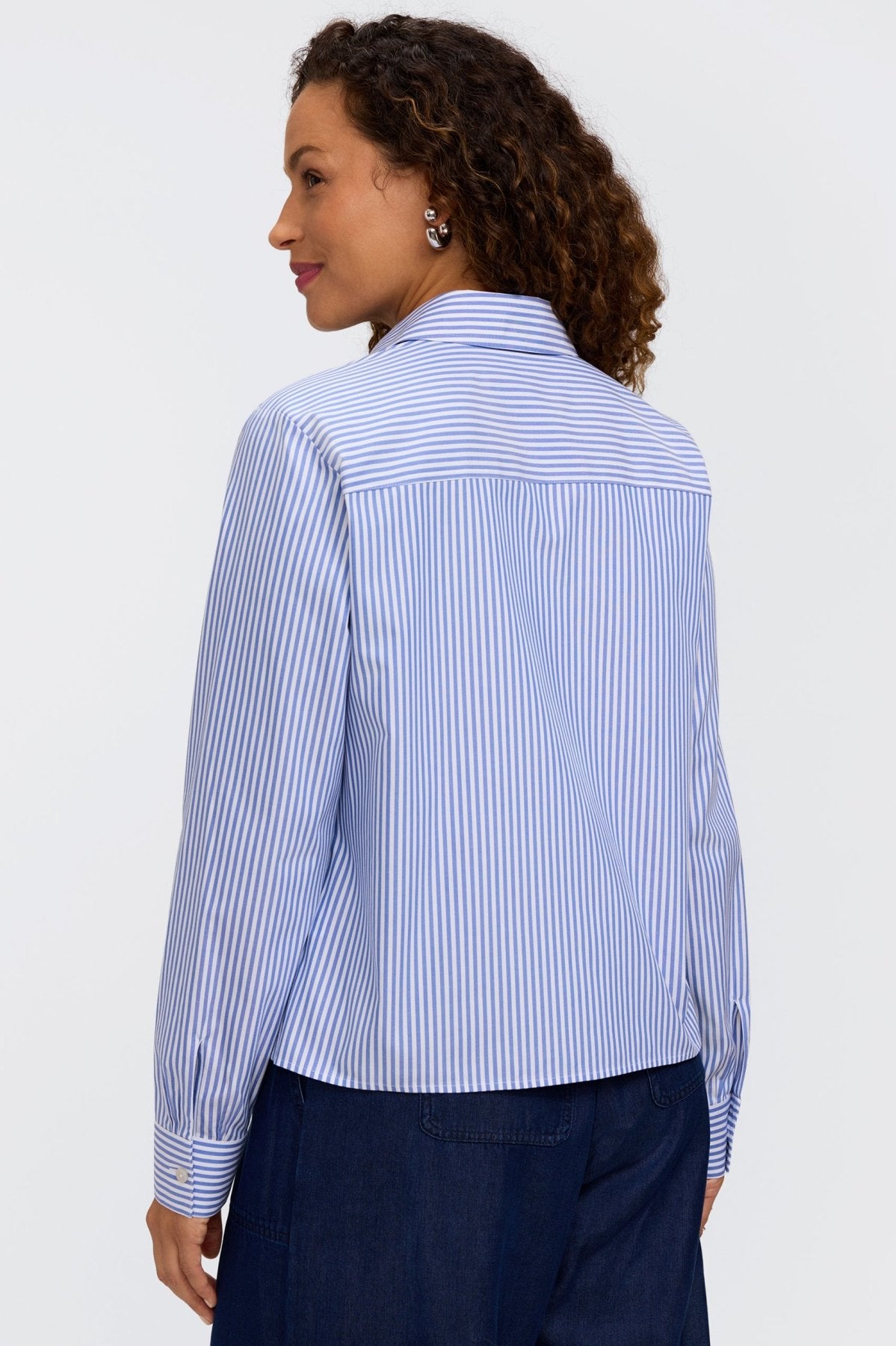 #color_powder blue pinpoint stripe