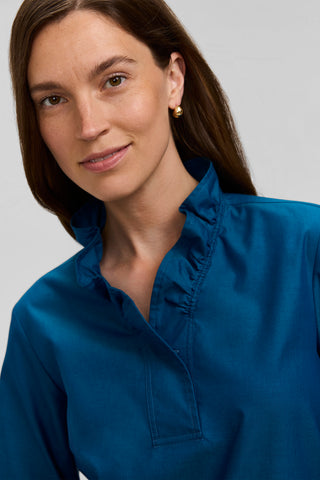 Tammy No Iron Pinpoint Long Sleeve Popover Shirt