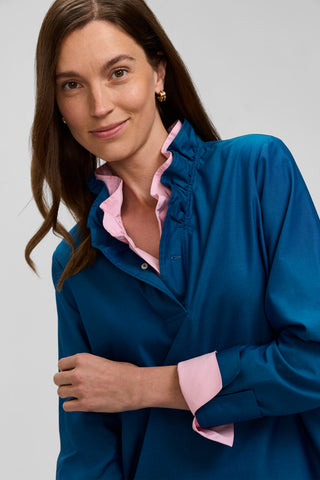 Tammy No Iron Pinpoint Long Sleeve Popover Shirt