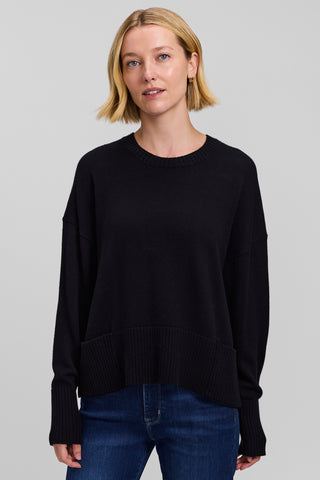 Crew Neck Pocket Sweater