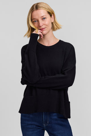 Crew Neck Pocket Sweater