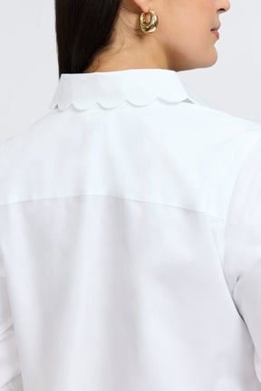 Gwen Plus No Iron Pinpoint 3/4 Sleeve Shirt