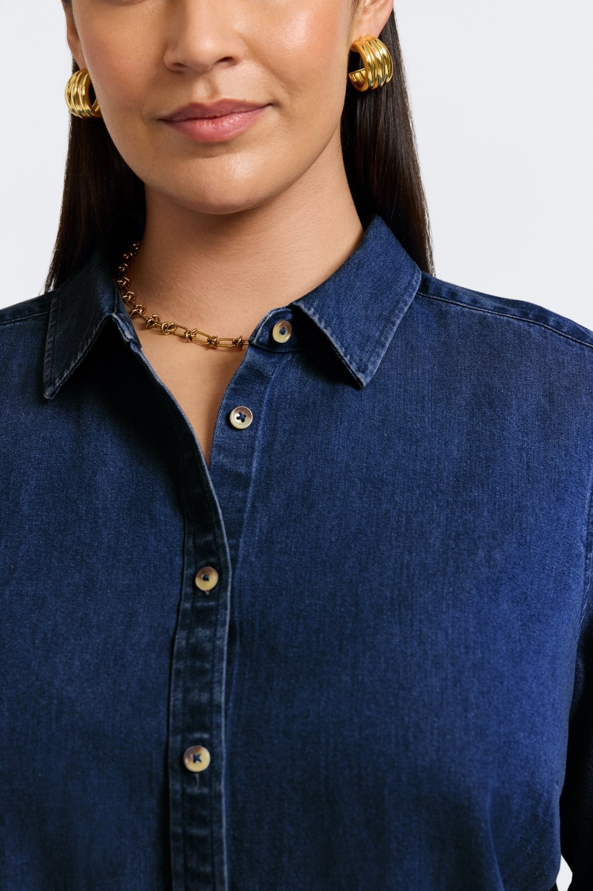 Hampton Plus Tencel® Denim Long Sleeve Shirt