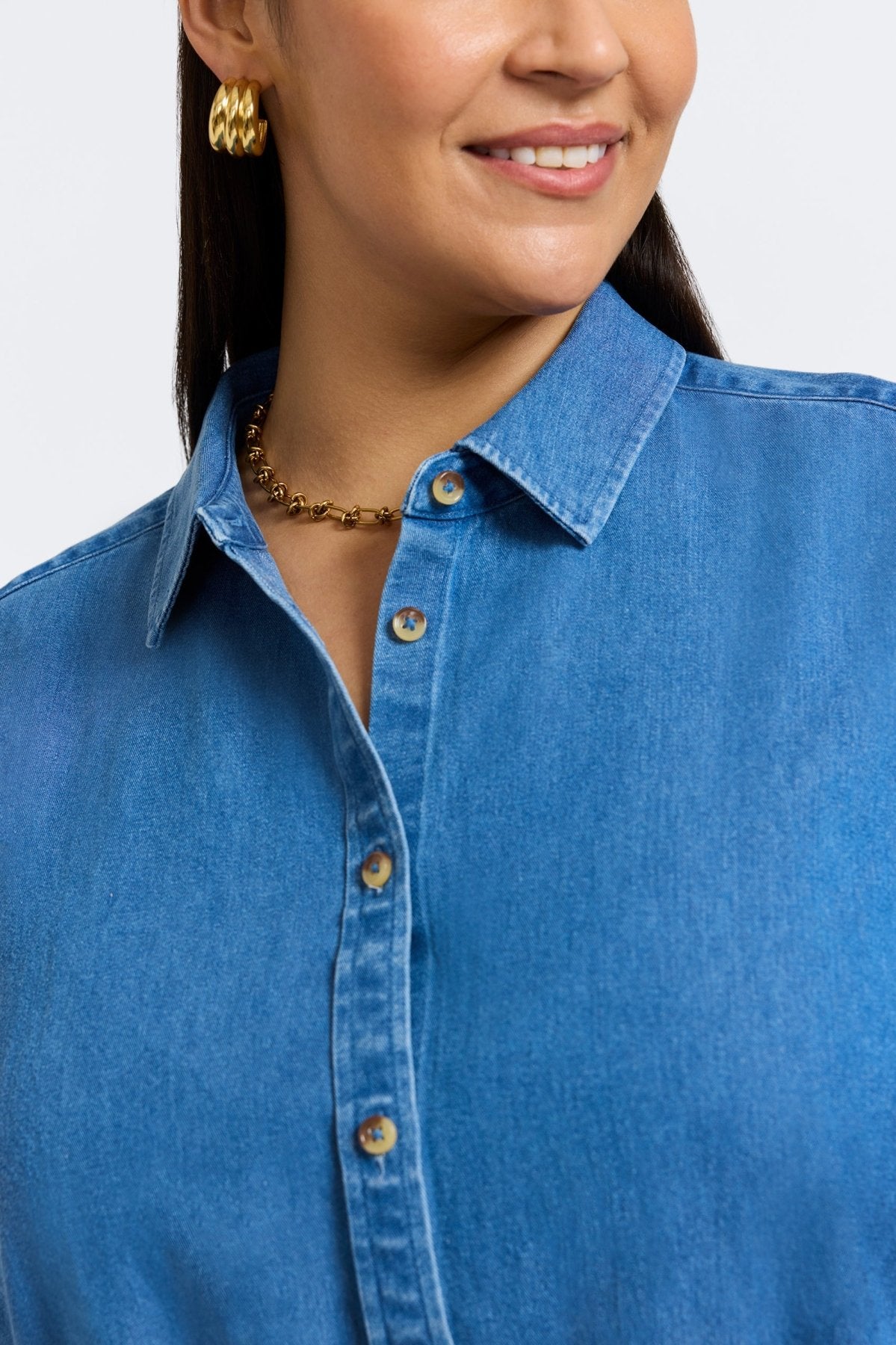 Hampton Plus Tencel® Denim Long Sleeve Shirt