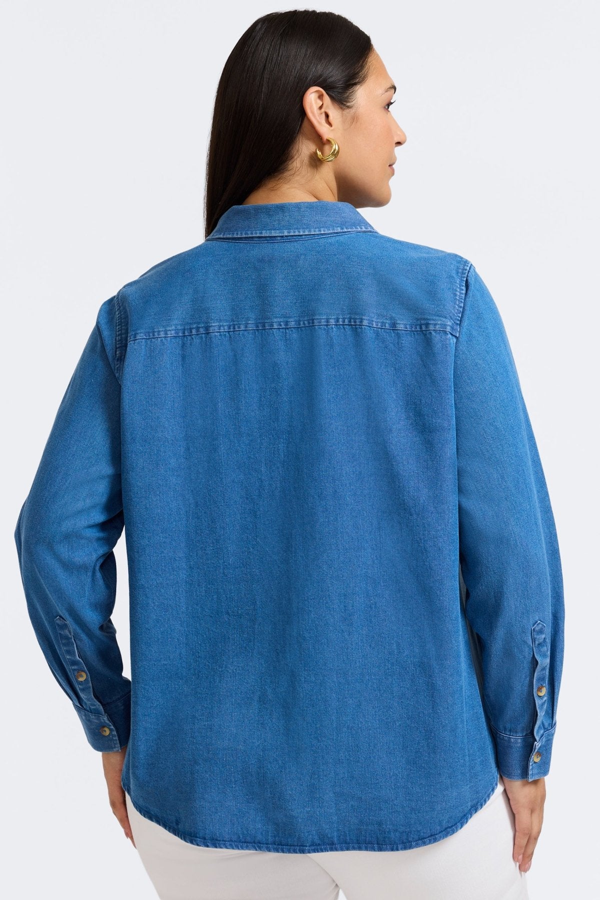 Hampton Plus Tencel® Denim Long Sleeve Shirt