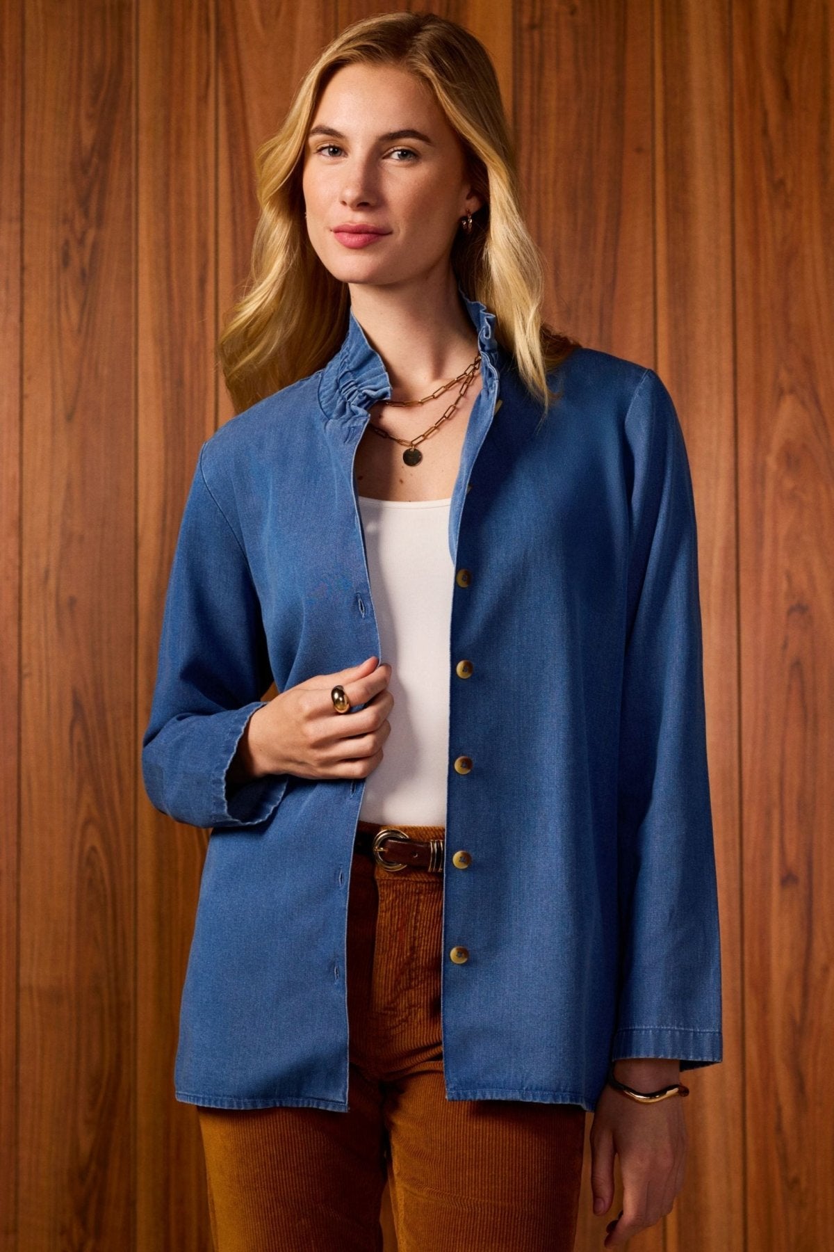 Carolina Tencel® Denim Long Sleeve Shirt Jacket