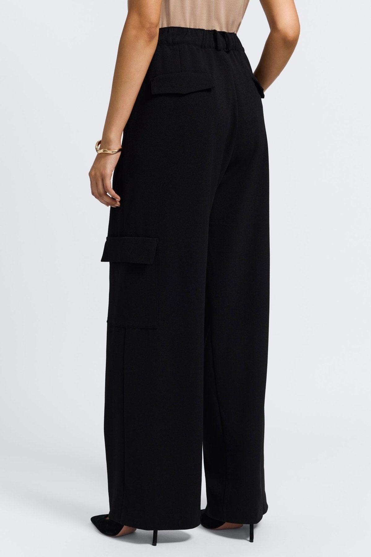 Elizabeth Knit Crepe Cargo Pants