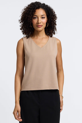 Callie Knit Crepe Reversible Sleeveless Tank