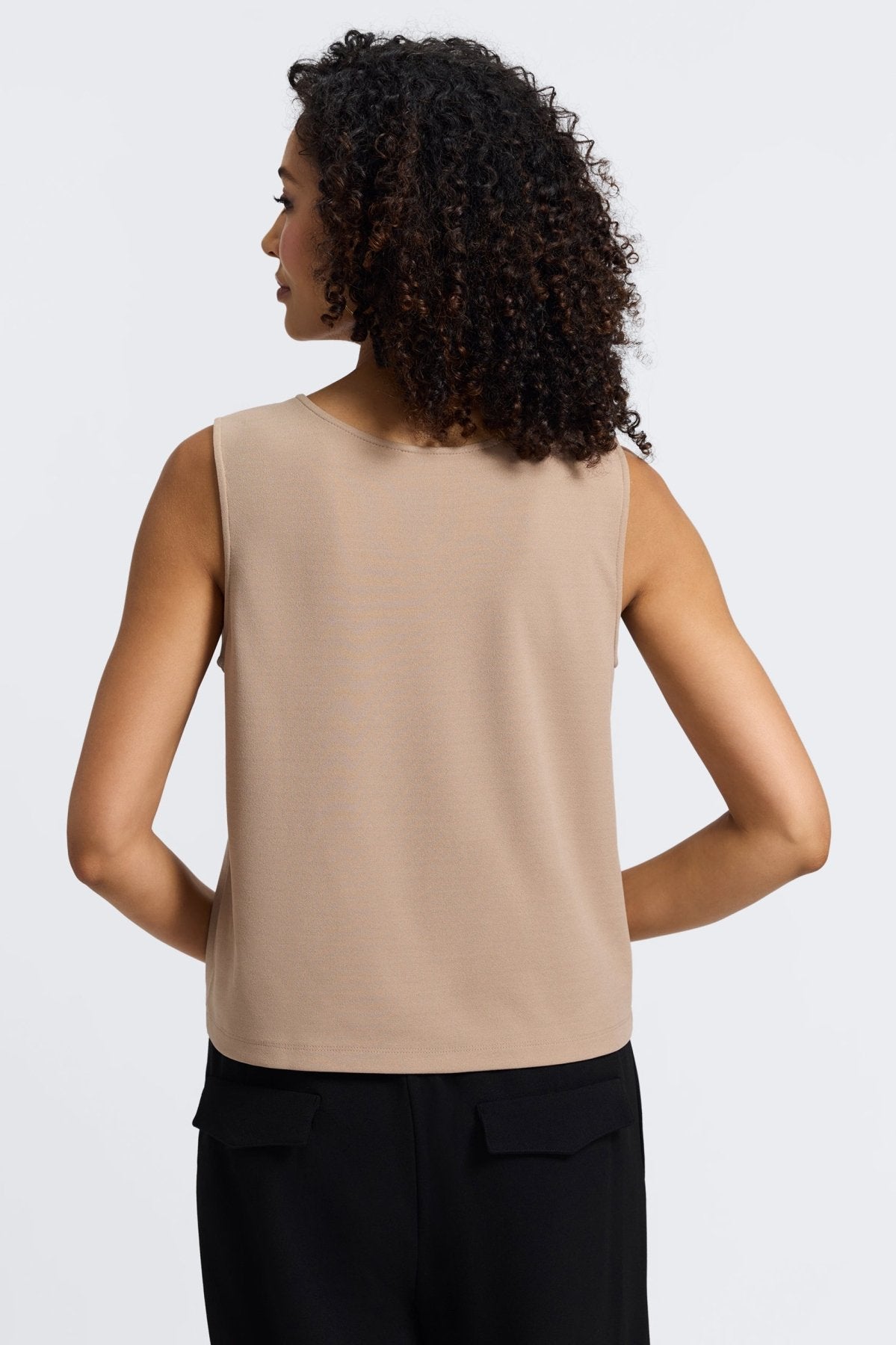 Callie Knit Crepe Reversible Sleeveless Tank