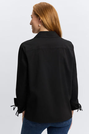Carla No Iron Stretch Long Sleeve Popover Shirt