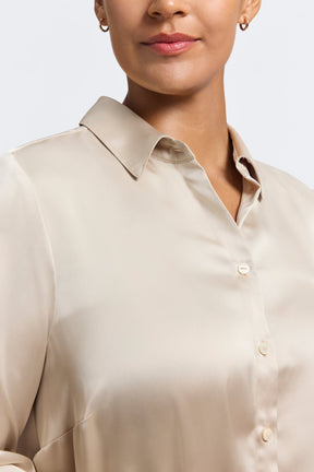Bianca Plus Beyond Silk Long Sleeve Shirt