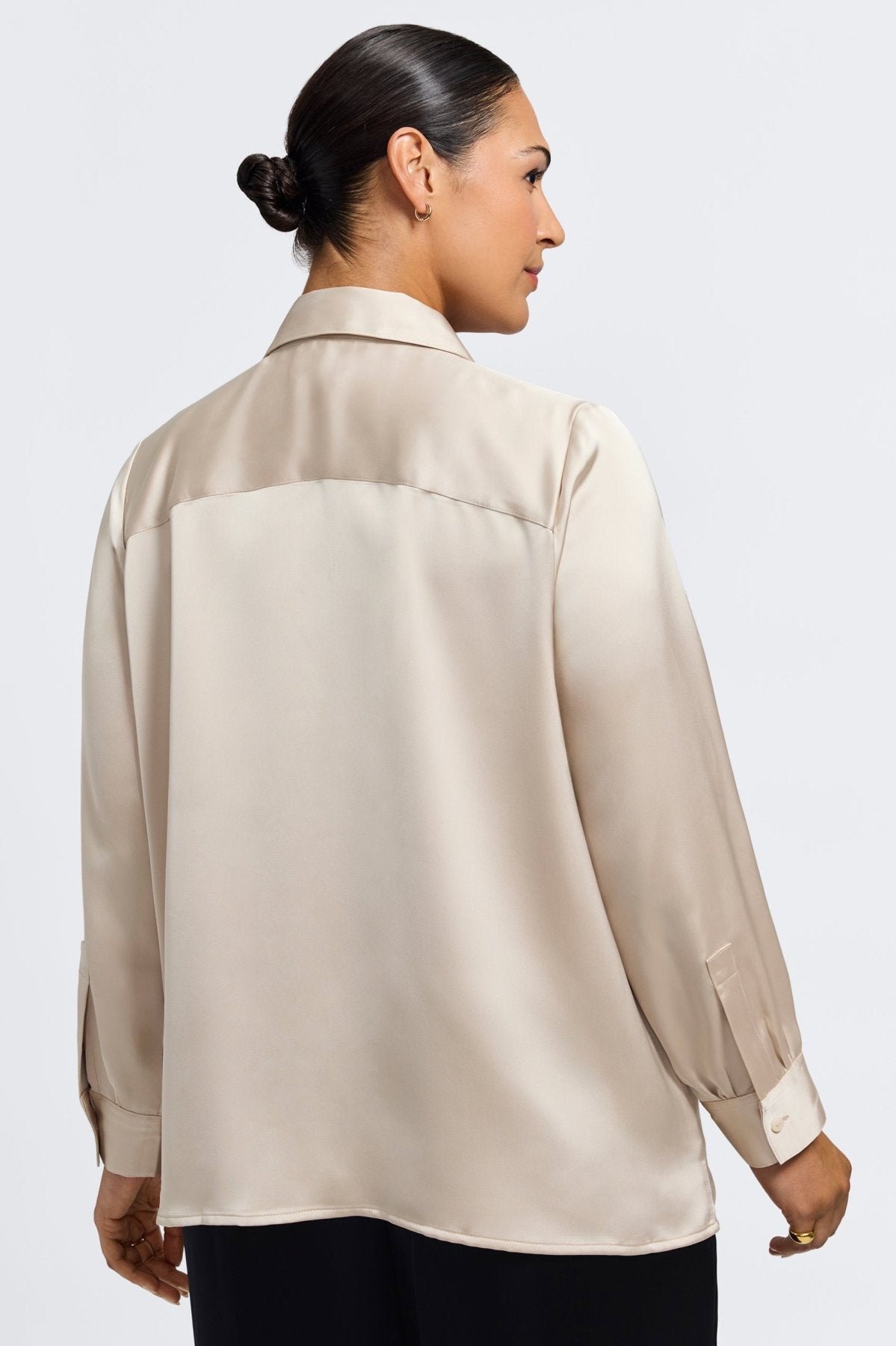Bianca Plus Beyond Silk Long Sleeve Shirt