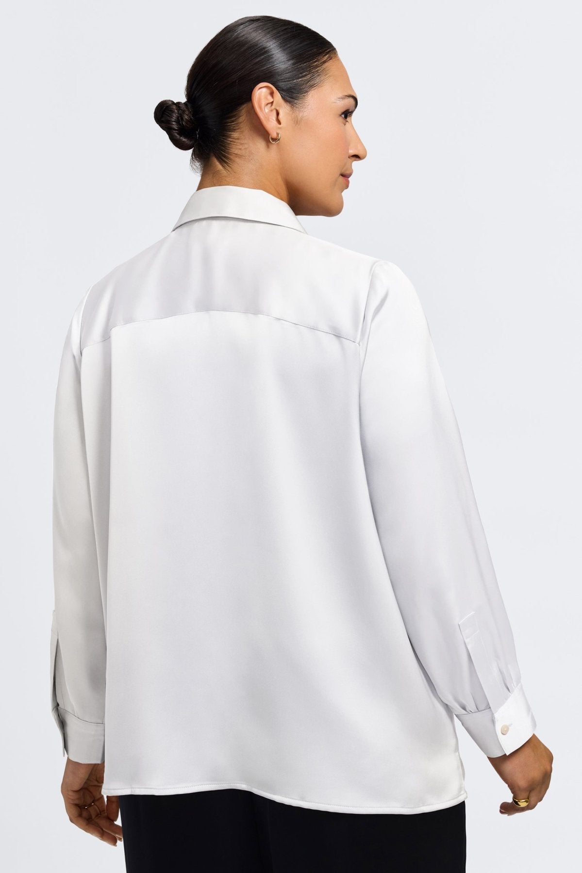 Bianca Plus Beyond Silk Long Sleeve Shirt