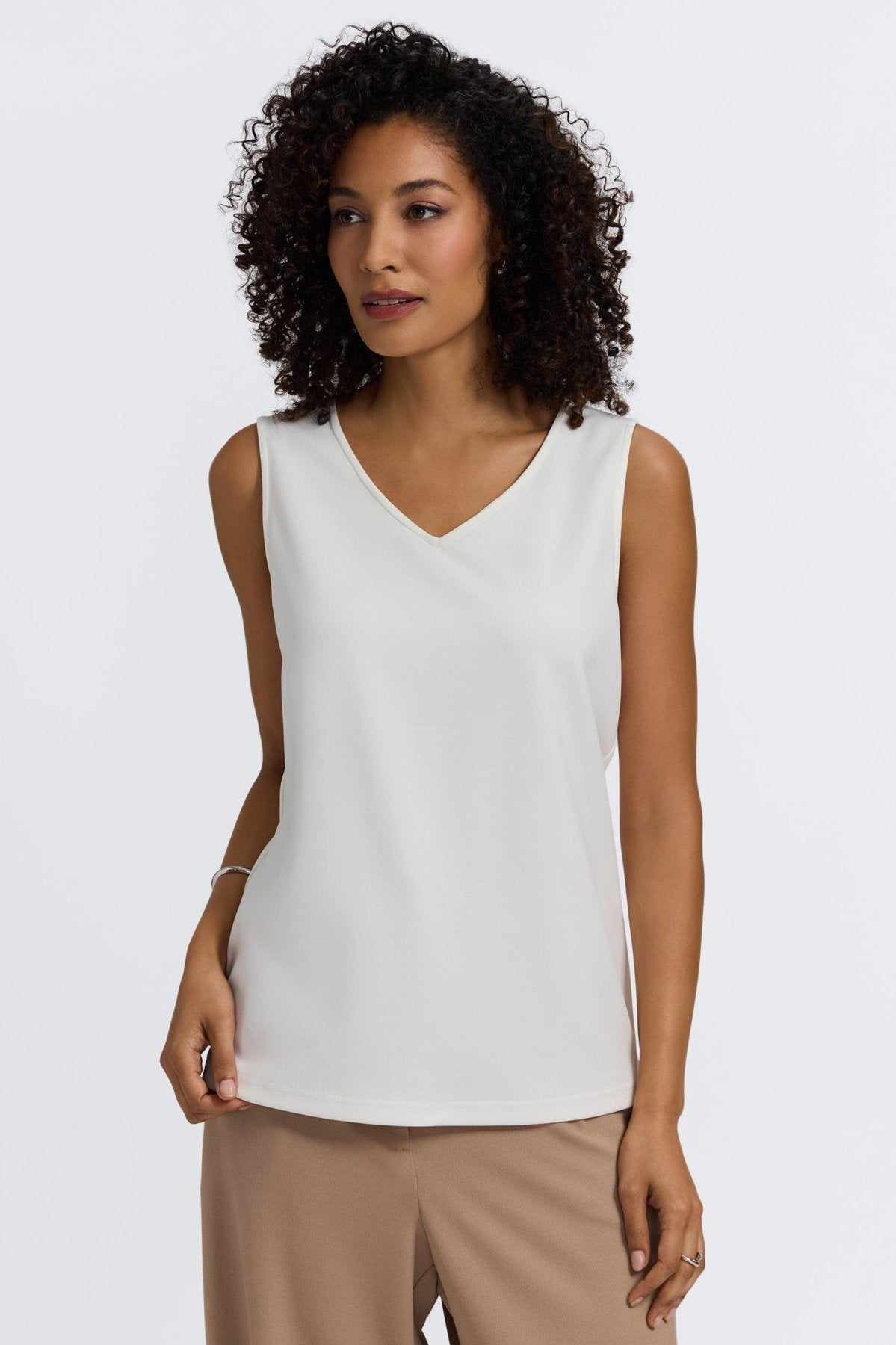 Callie Knit Crepe Reversible Sleeveless Tank