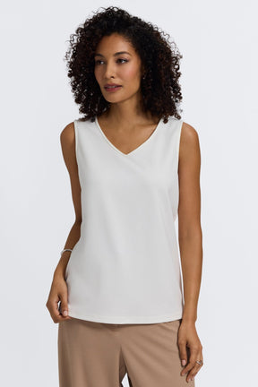 Callie Knit Crepe Reversible Sleeveless Tank