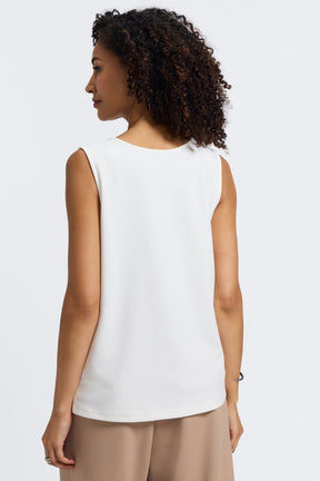 Callie Knit Crepe Reversible Sleeveless Tank