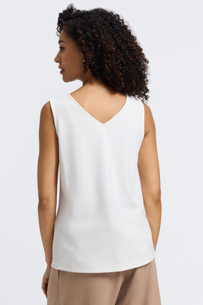 Callie Knit Crepe Reversible Sleeveless Tank