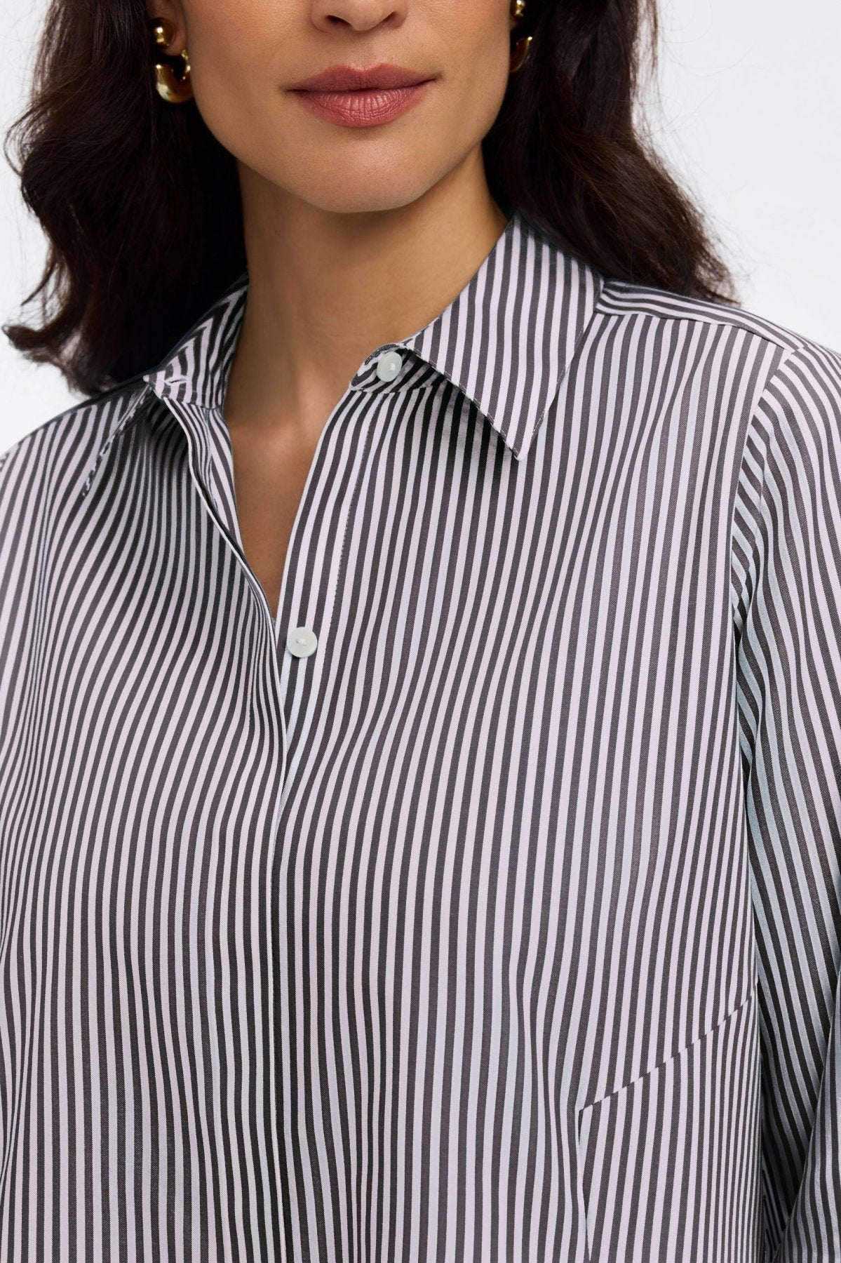 #color_black pinpoint stripe