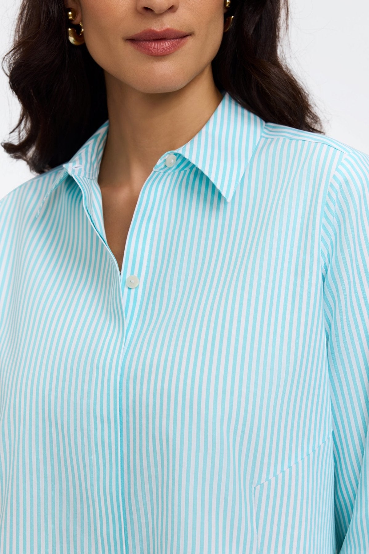 #color_capri pinpoint stripe