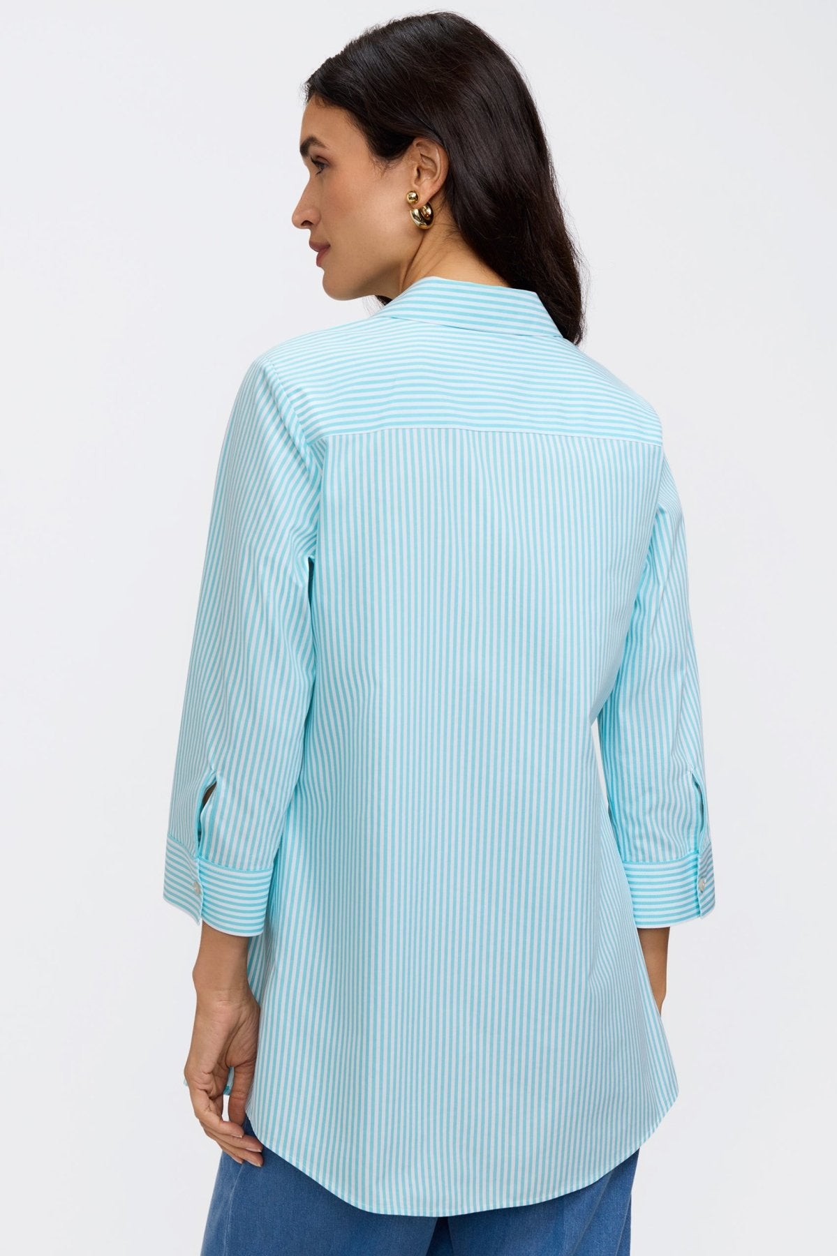 #color_capri pinpoint stripe