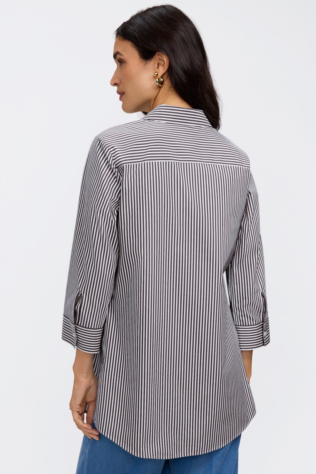 #color_black pinpoint stripe