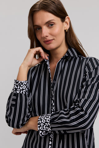 Charlie Animal Border Long Sleeve Shirt