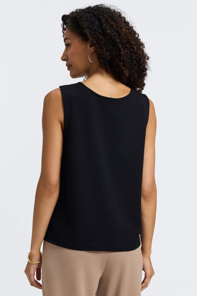 Callie Knit Crepe Reversible Sleeveless Tank